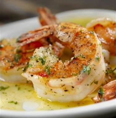 Deliciosos camarones al mojo de ajo